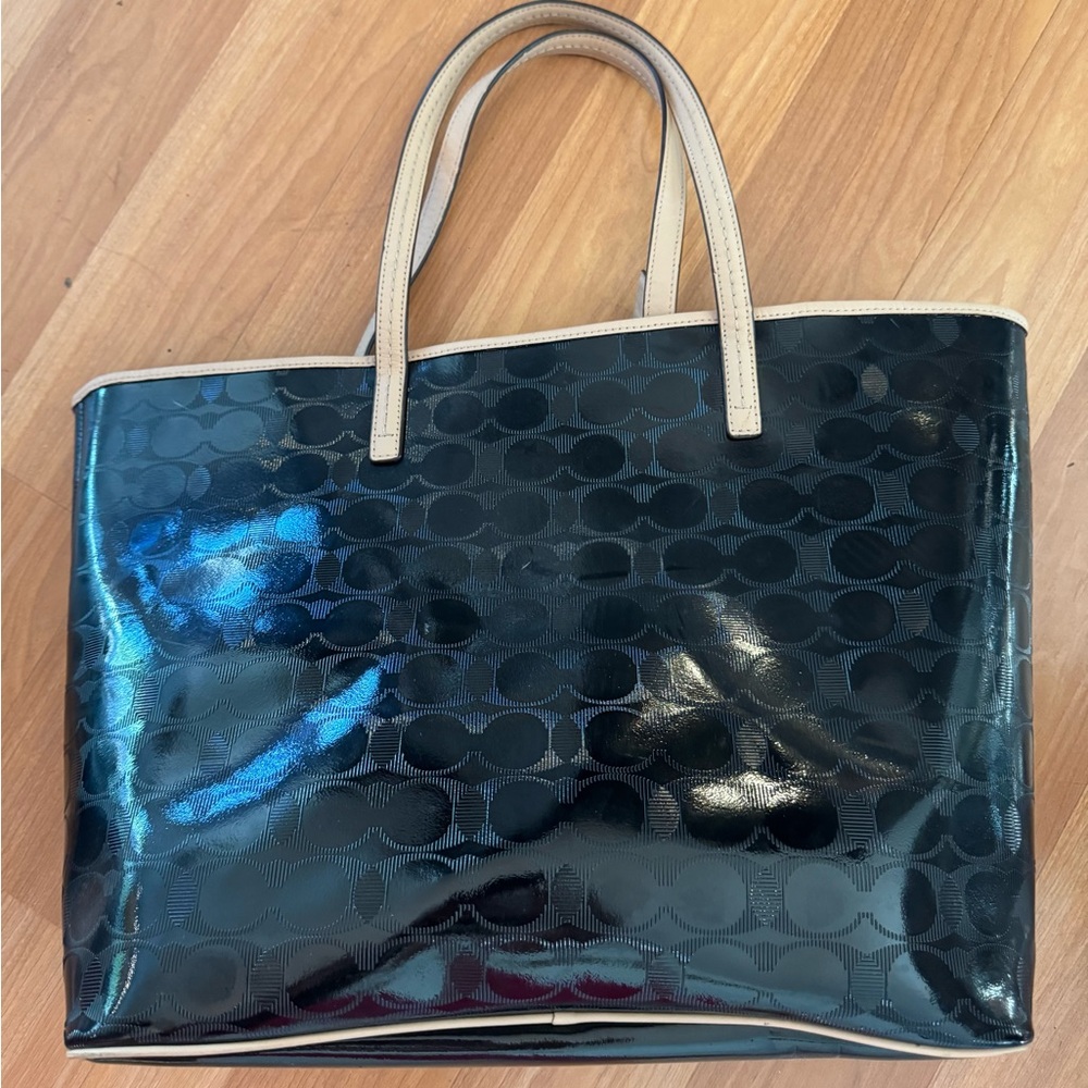 Coach Metro Embossed Leather Tote - Picture 4 of 5